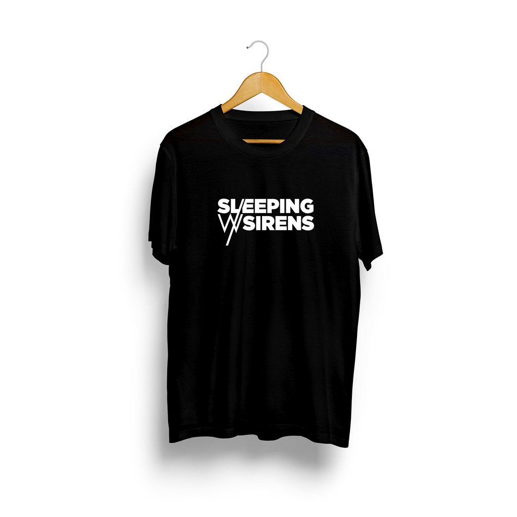 Kaos SLEEPING WITH SIRENS BAND SWS EMO HARDCORE COMBED 30S DISTRO