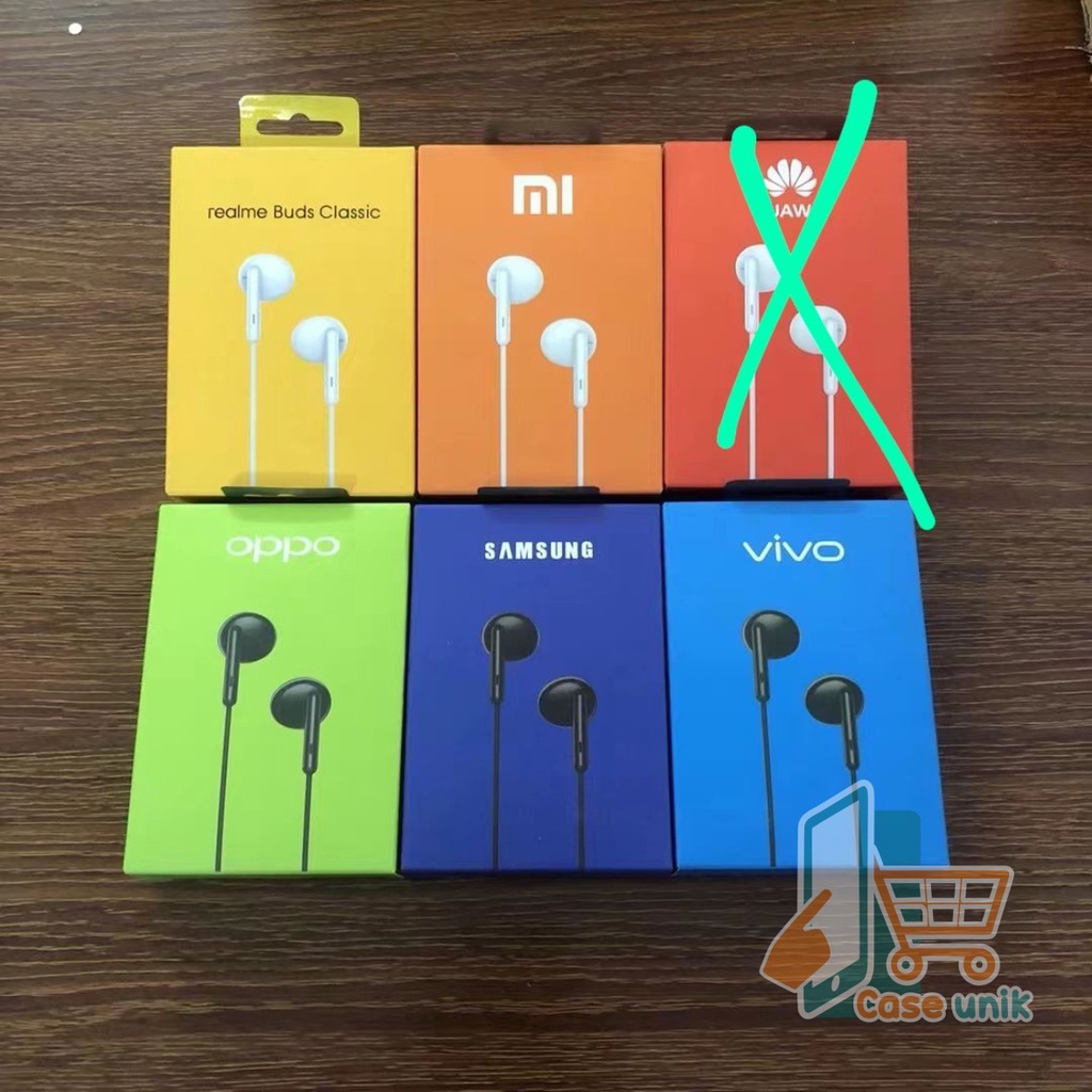 BM045 HF BRANDED R13 MH133 / HEADSET / HEDSET / HANDSFREE / EARPHONE Vivo oppo xiaomi realme Samsung suara bagus ALL TYPE CS110