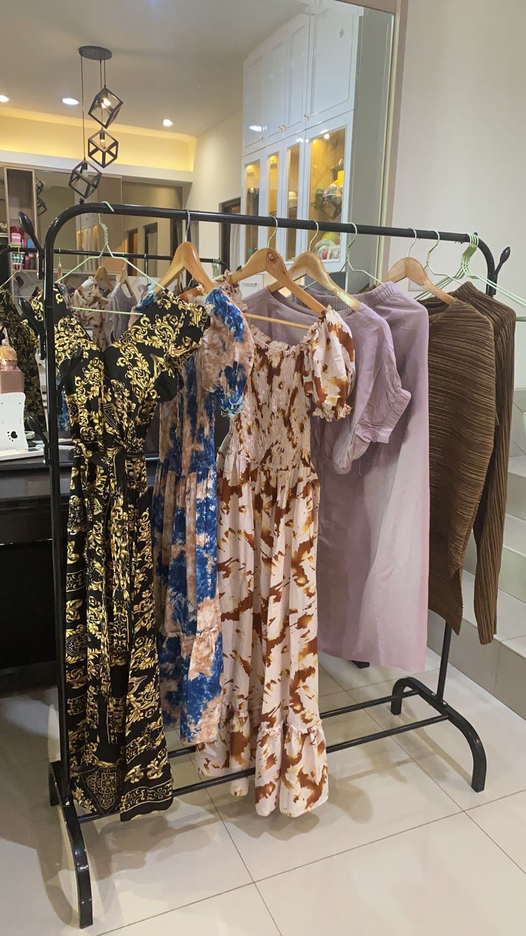 Windproof Clothes Stand Hanger Gantungan Baju Single - Dengan Gantungan Topi Qj 426