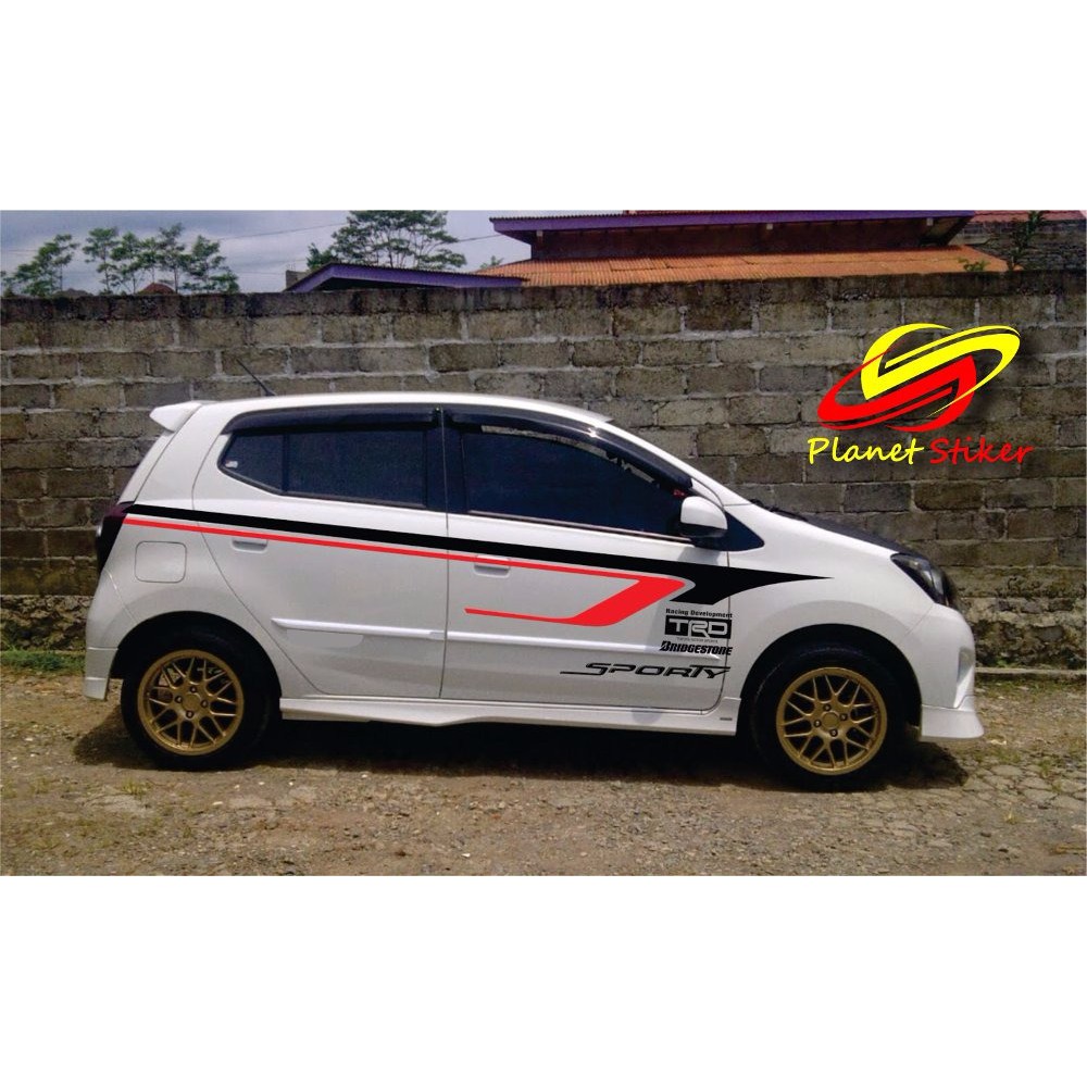 STIKER TRD SPORTIVO STIKER MOBIL AGYA AYLA MIRAGE MARCH BRIO KARIMUN DATSUN GO