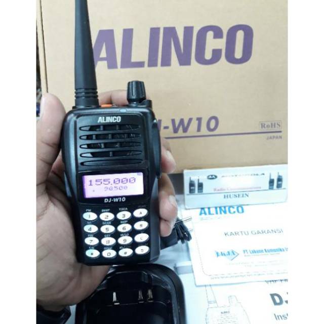 HT ALINCO DJ W10 ORIGINAL HT ALINCO SINGLEBAND VHF 136-174MHz