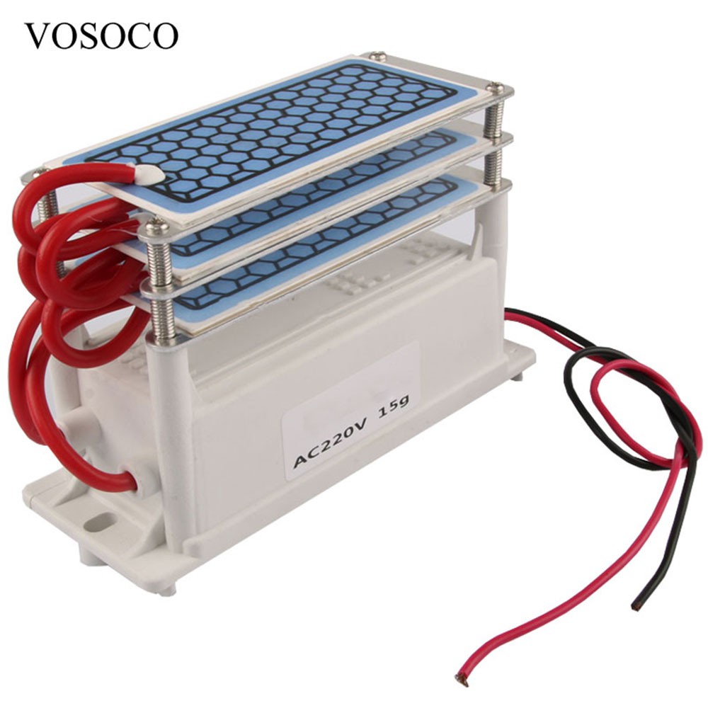 VOSOCO Ozonizer DIY Ozone Generator Portable Ceramic Plate Air Purifier 15g/h - VOS15 - White