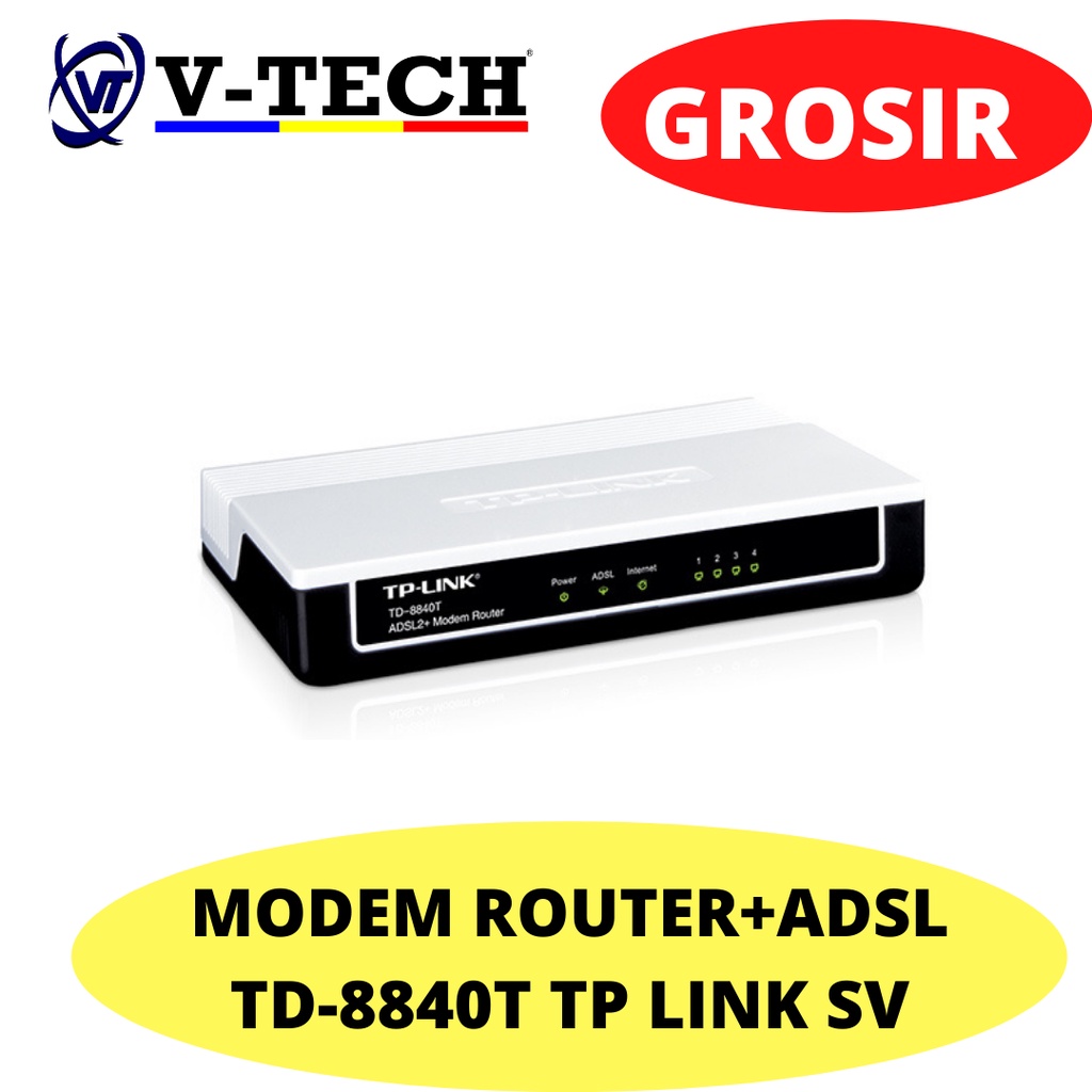 MODEM ROUTER+ADSL TD-8840T TP LINK SV
