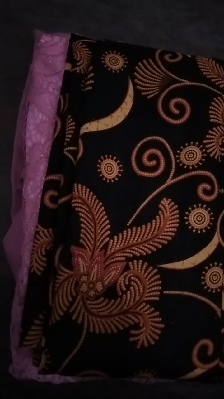 Batik Gamis Brukat Nadine Kekinian Broklat Brokat Modern Seragam Kantor Pesta Kondangan