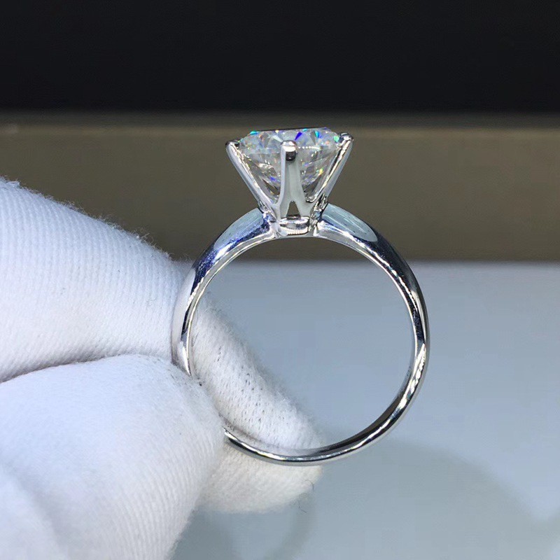 925 Perak Cincin untuk Wanita Pernikahan Cincin Mahkota Klasik Enam Cabang Adjustable Perhiasan