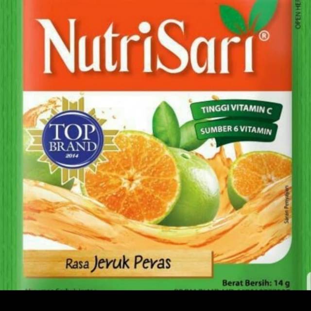 

Nutrisari Jeruk Peras 1 Renceng (10 Sachet)