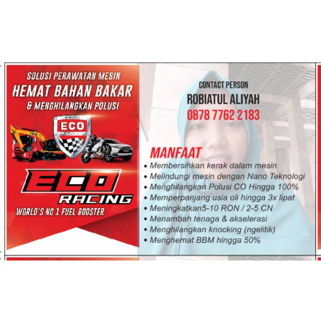 Kartu Nama Eco Racing