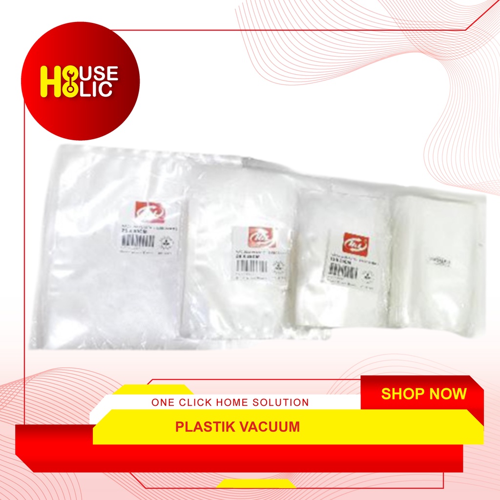 Plastik Vacuum Sealer 15 x 20 cm / Vacum Bag / Vakum Plastic Makanan