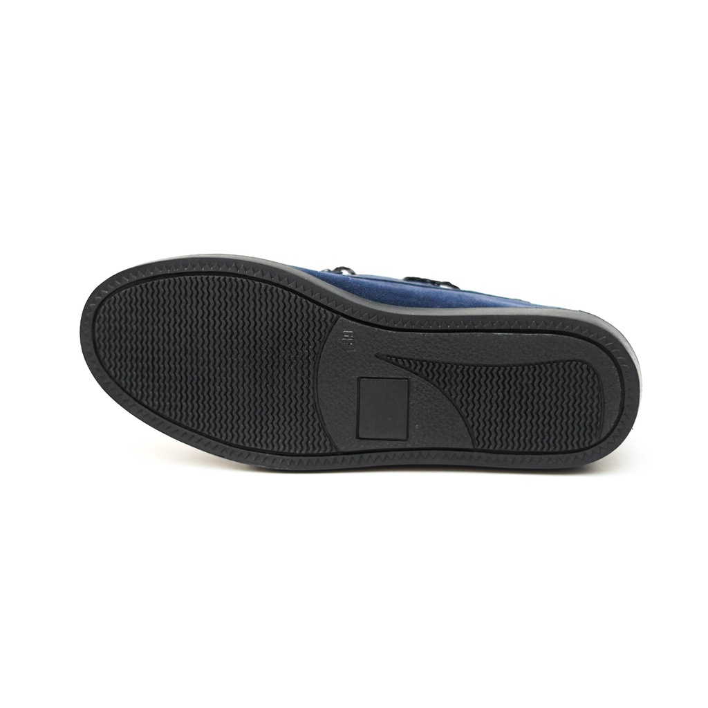 PS  lick sepatu slip on sepatu formal sepatu kasual pria navy