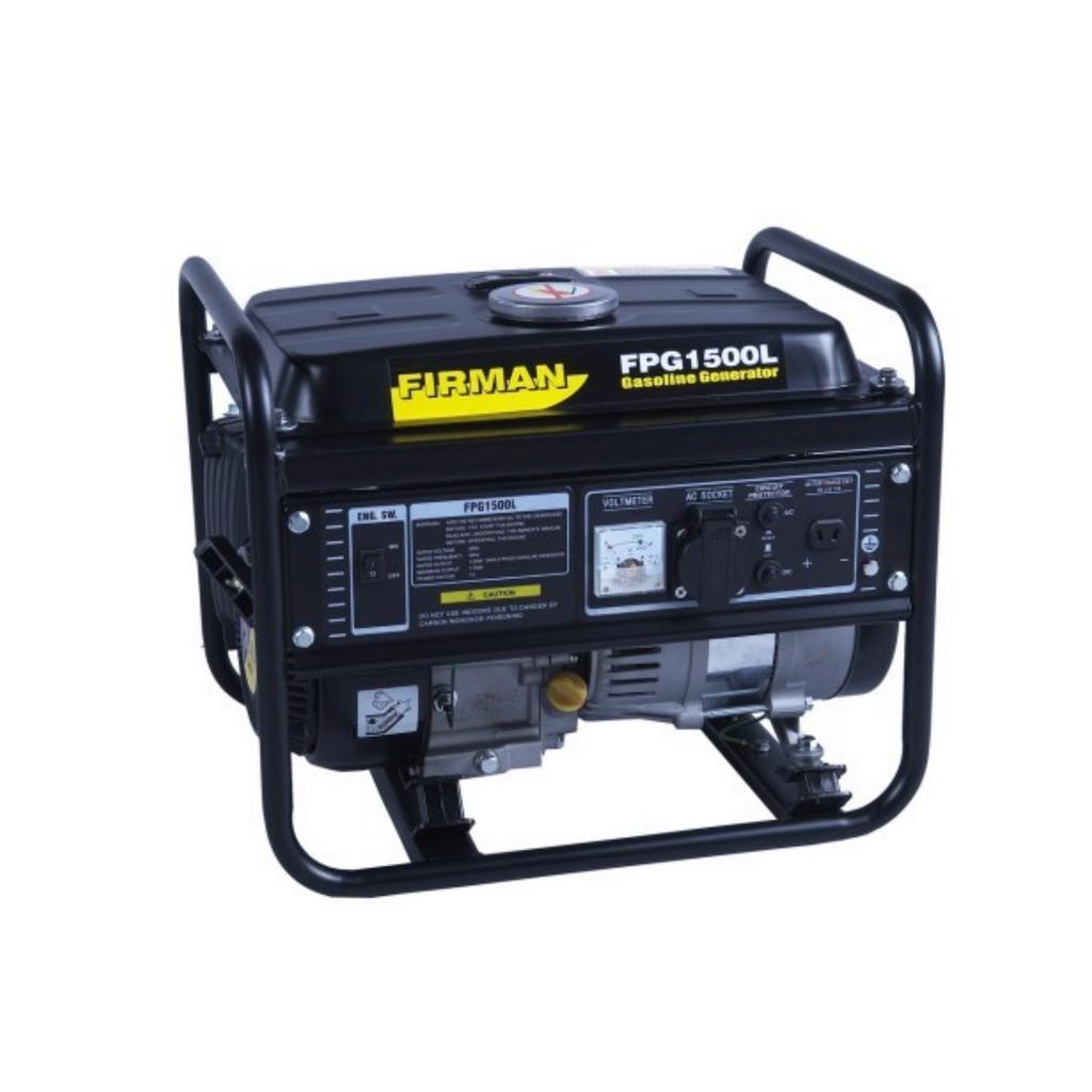 FIRMAN Mesin Genset Listrik FPG1500L 1100 Watt Gasoline Generator Bensin FPG 1500 L Portable Mini