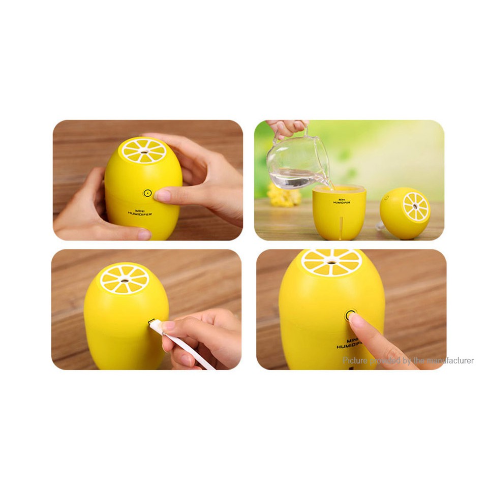 Lemon Humidifier USB LED Night Light Air Purifier