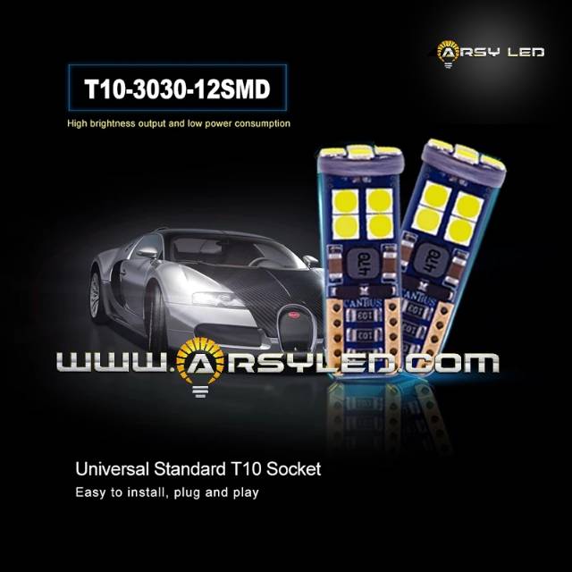 Lampu LED Motor T10 Pollux Senja Sein Mundur Canbus Error Free 12 mata-1