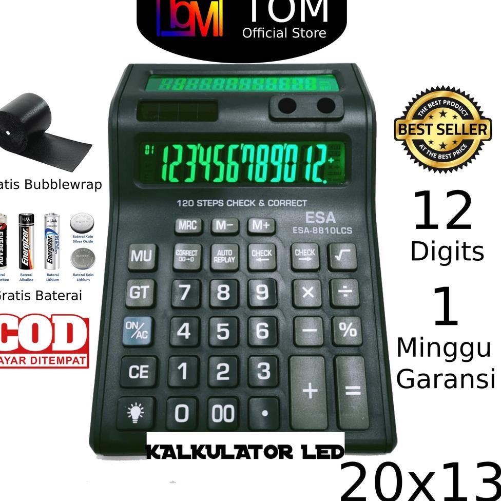 

odk~0797>â˜›|⭐ Kalkulator Digital LED 2 Layar 12 Digit ESA - Kalkulator Check / Calculator Dagang Be