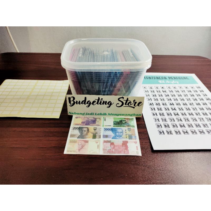 100 ENVELOPES BOX ( TANTANGAN MENABUNG 100 AMPLOP)