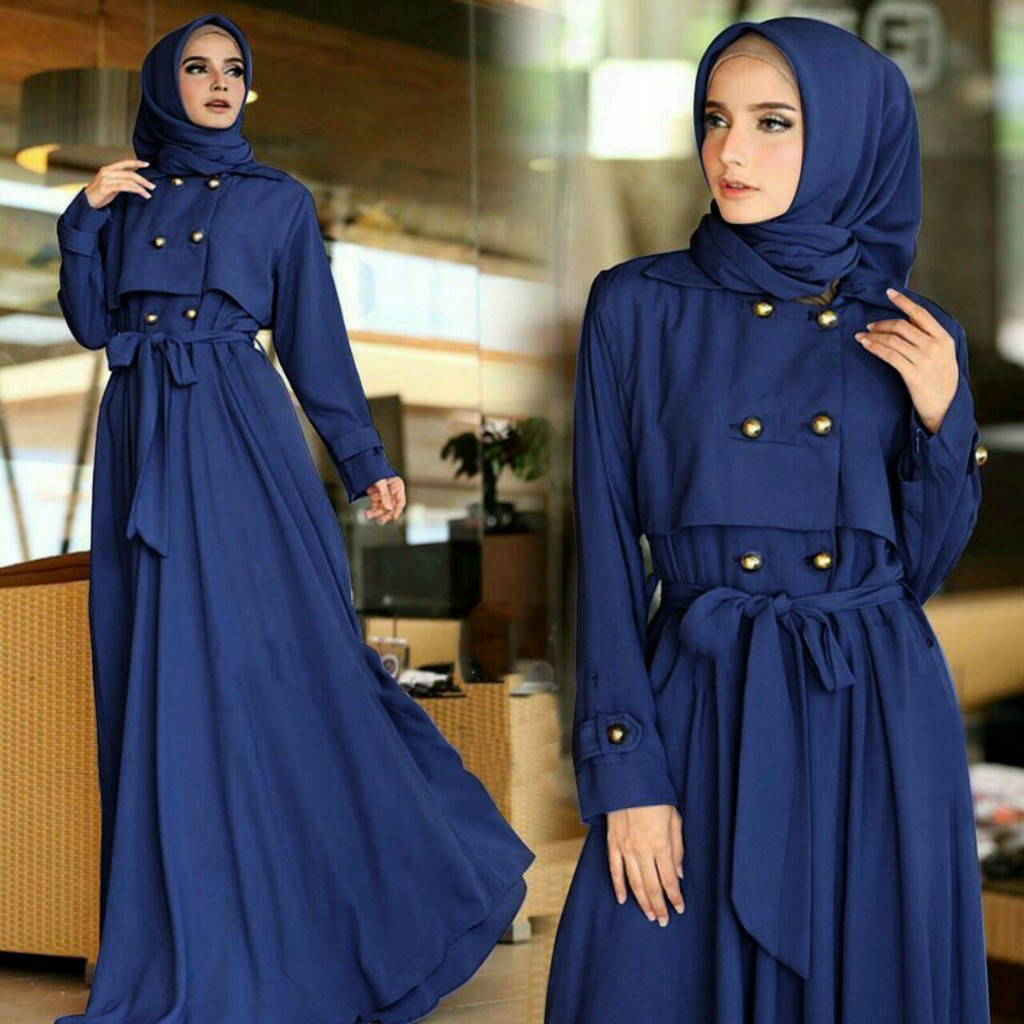 [Maxy Edelwis varian warna SW] maxi muslim wanita balotelli KUBUS/MAROON/TOSCA/NAVY