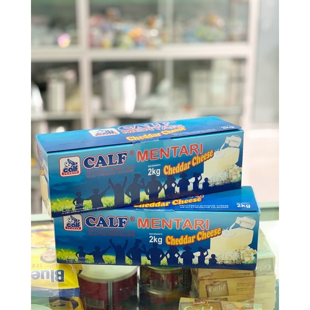 

Keju Cheddar ekonomis // keju cheddar 2kg // keju cheddar mentari // calf keju cheddar