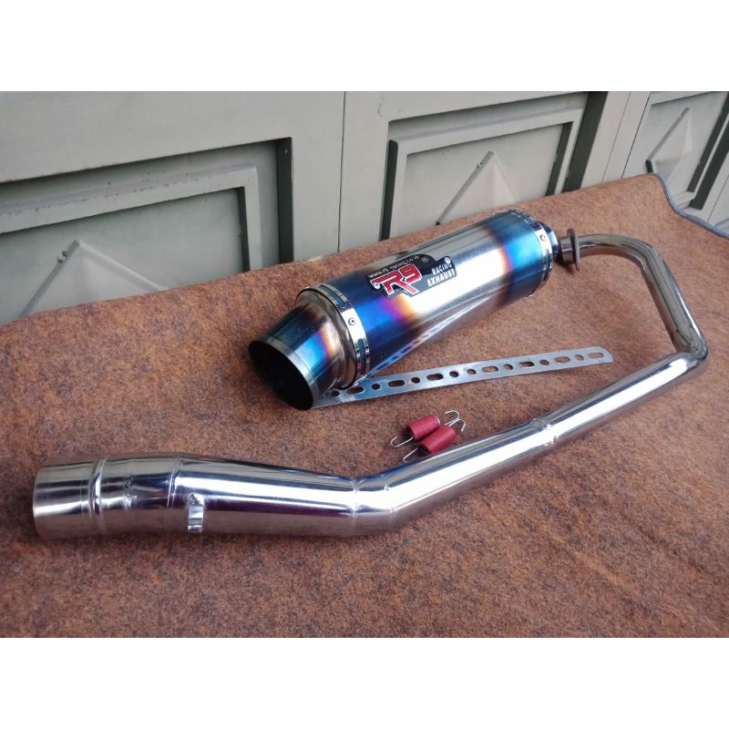 Knalpot R9 Mugello Jupiter MX Old Jupiter MX New 135 Fullset