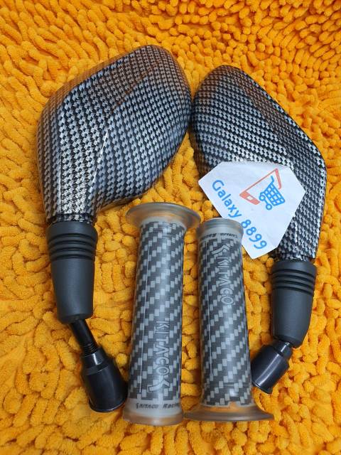 Spion Click Karbon ivn + Handgrip Karbon Kitaco silver