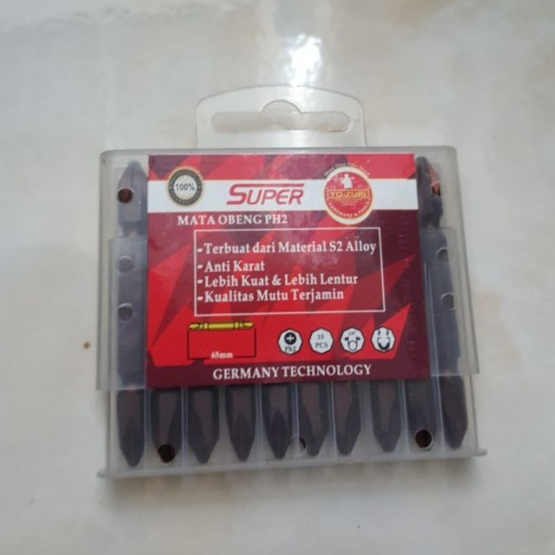 Mata Obeng PH2 Magnetic Super Red Yozuri / Yo-Zuri 65mm/ harga 1pc