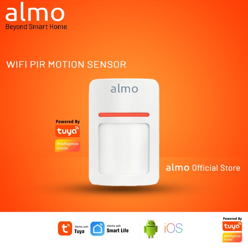 Jual Almo WiFi PIR Motion Sensor Tuya Smart Life Android IOS | Shopee ...