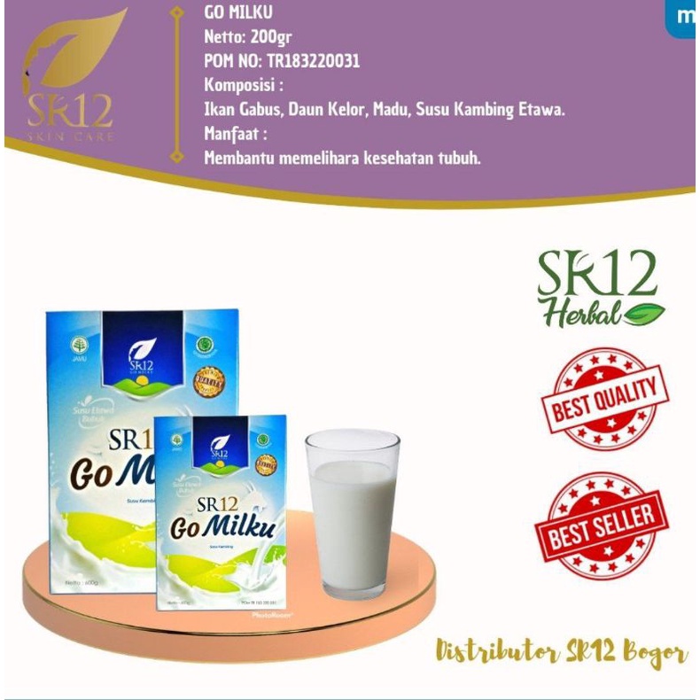 

Go milku Susu SR12 Etawa Halal Terbaik / Susu Kambing Gomilku