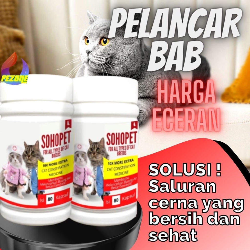 Obat Sembelit Kucing Susah BAB Anjing Konstipasi BAB Eceran Terbukti Ampuh dan Aman Untuk Kitten FEZONE