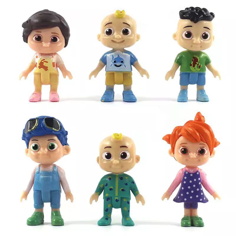 Figure Baby Jojo Cocomelon Set 6 Miniatur hiasaan Topper cake Mainan cocomelon set