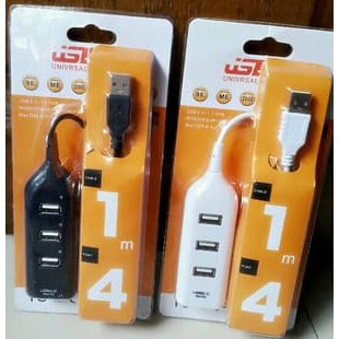 Usb Hub 4 Port Kabel 1 Meter, Usb Cabang, 4 In 1