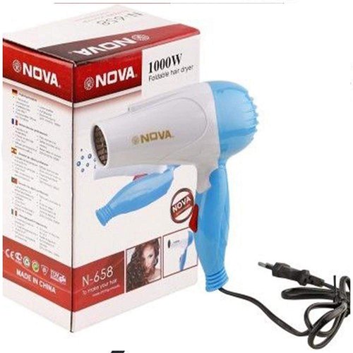 [COD] Hair Dryer Pengering Rambut 350 Watt Portable Mudah dibawa Traveling l Nova-1290 BIRU &amp; PINK