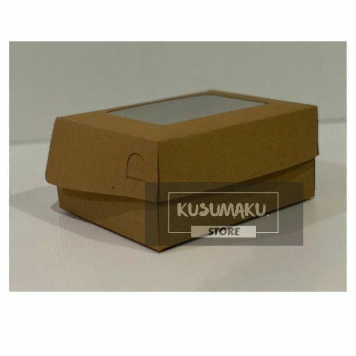 

Brownies Box Kraft Laminasi Ukuran 16x12x7/ dus bread/ dus snack/ dus cookies