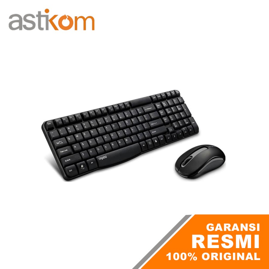 Mouse Keyboard Wireless Rapoo X1800S Keyboard Mouse Combo Murah