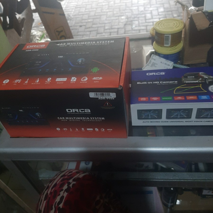 Head unit orca adr 9988 7 inch + camera orca hd moving