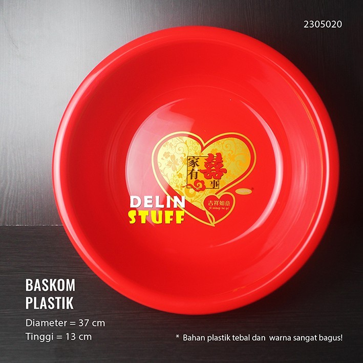 Baskom Plastik Tebal Chinese Wedding / Perlengkapan Sangjit (2305020)