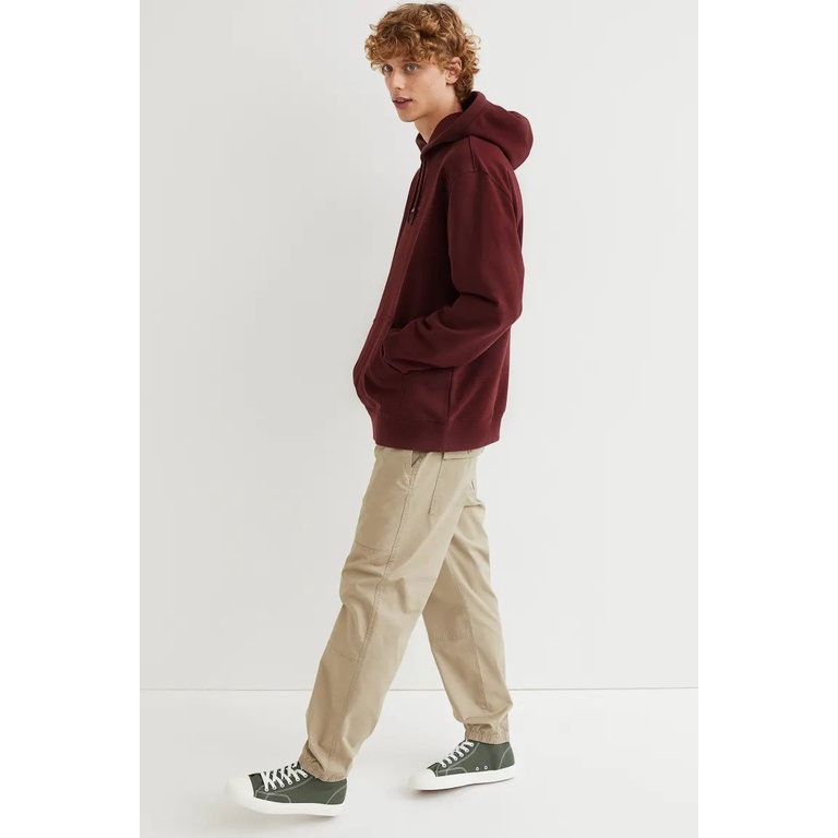 Hoodie H&amp;M Burgundy article SOUTH STORIES A BRIGHT TOMORROW Hoodie hnm wanita pria