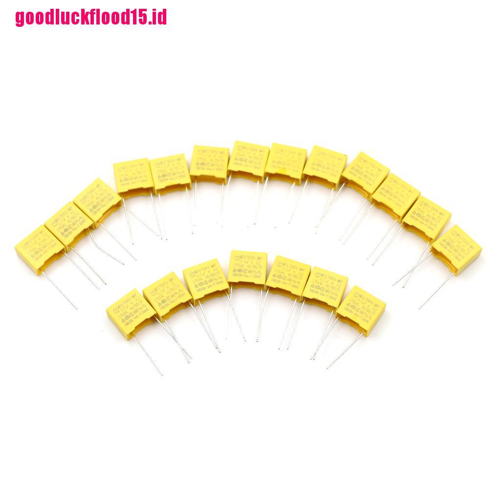 20 Pcs Film Regulasi DIP Polypropylene 0.1UF X2 104 100NF 275V 10mm