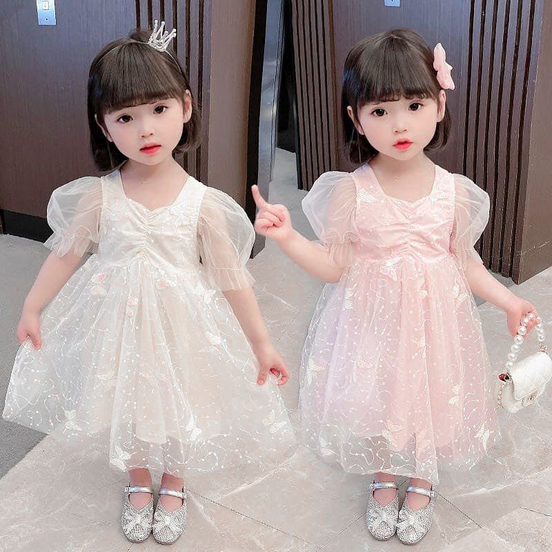 golden heart tutu dress / dress princess anak bayi / gaun pesta baby tile tule pink biru putih-1