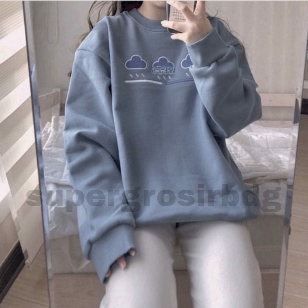 WEST SWEATER OVERSIZE WANITA - SWEATSHIRT SWEATER TERBARU - SWEATER OVERSIZE