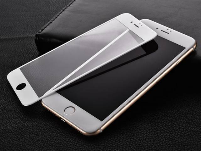 Tempered glass iphone 7 plus/ 8 plus full Screen iphone 7+ 8+ [PUTIH]