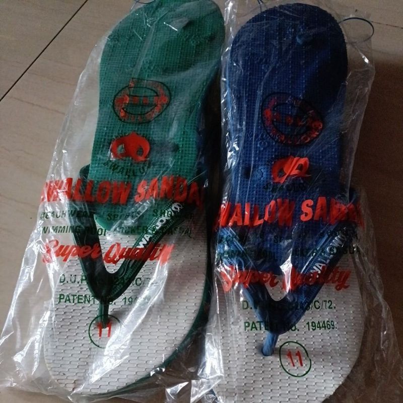 SANDAL SWALLOW UKURAN 9,9½,10,10½,WARNA RANDOM. SATU PASANG