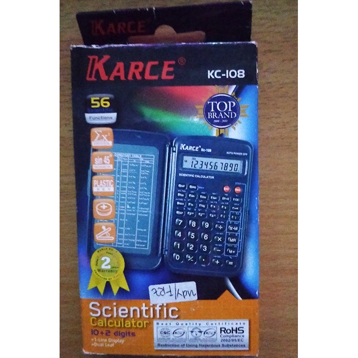 Kalkulator KARCE KC108 - Scientific Calculator/Ilmiah/Sekolah