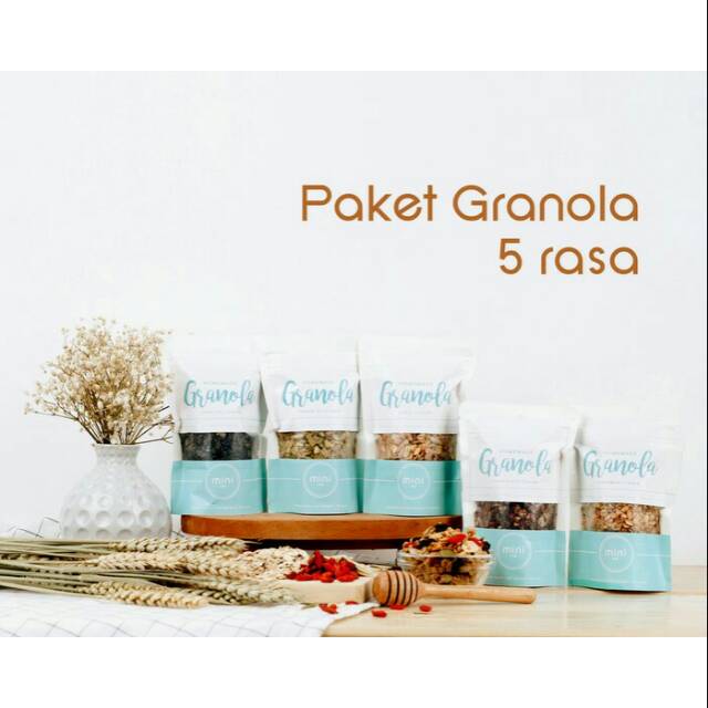 

Paket Granola 5 Rasa (1pcs = 100gr)