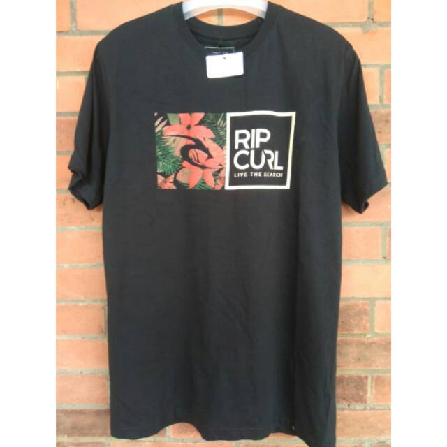 Kaos surfing ripcurl hitam