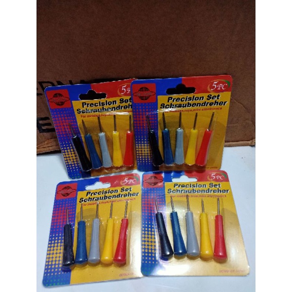 Obeng Hp Mini 5 pcs / jam tangan  / mainan dll