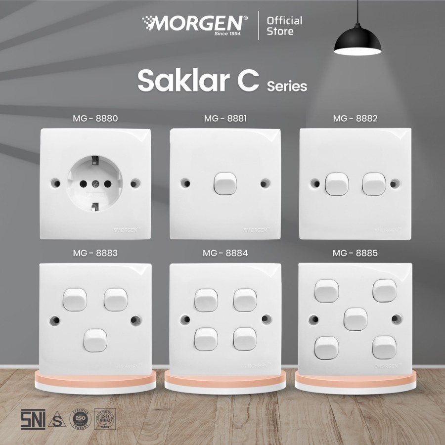 Morgen Saklar 5 Gang IB C Series MG 8885