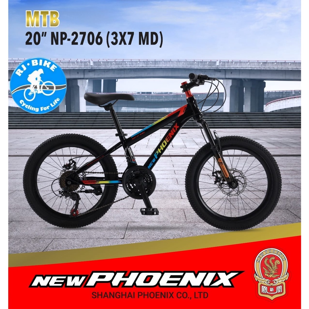 SEPEDA GUNUNG ANAK 20 INCH NEW PHOENIX NP 2706 3X7SPEED MD