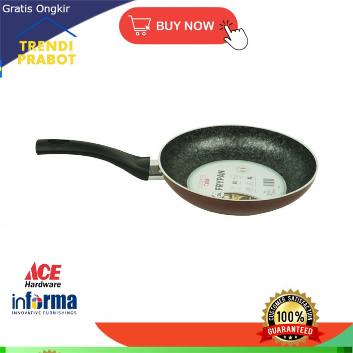 Wajan Penggorengan Informa Set WAJAN / PANCI - DOLCE VITA FRYPAN 20CM RED