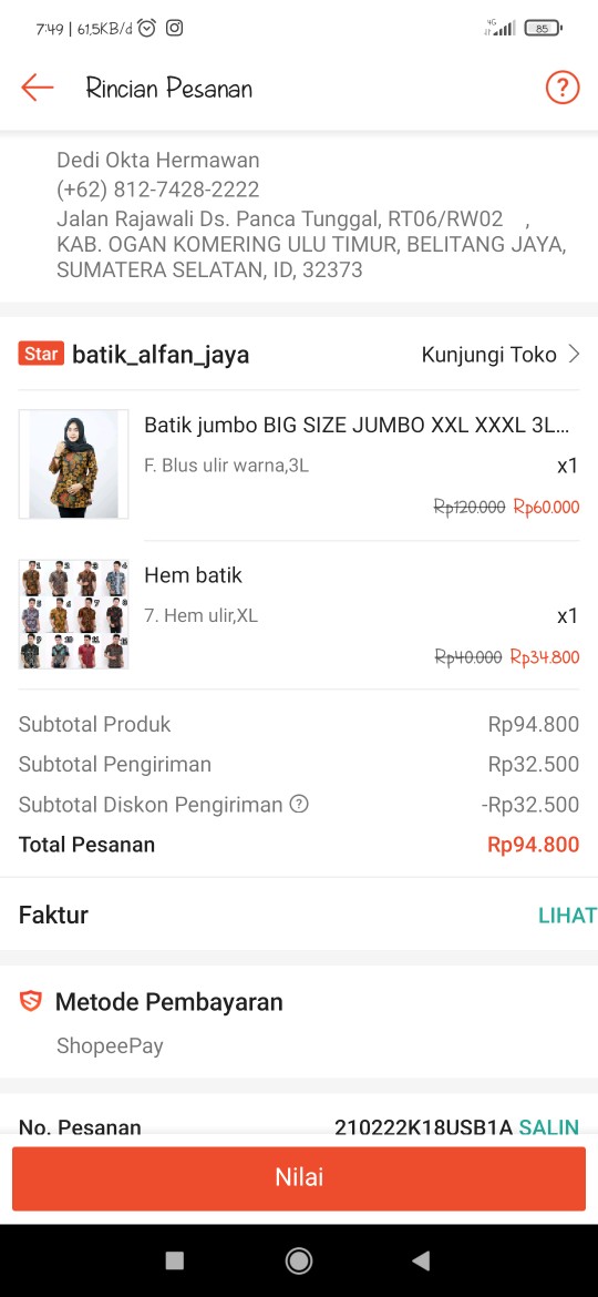 Batik Jumbo Big Size Jumbo Xxl Xxxl 3l 4l 5l Murah Batik Jumbo Couple