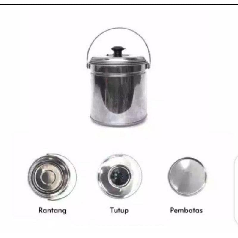 MURAH Rantang Soto/Rantang Sayur/Rantang Nasi/Rantang Piknik Stainless Serbaguna