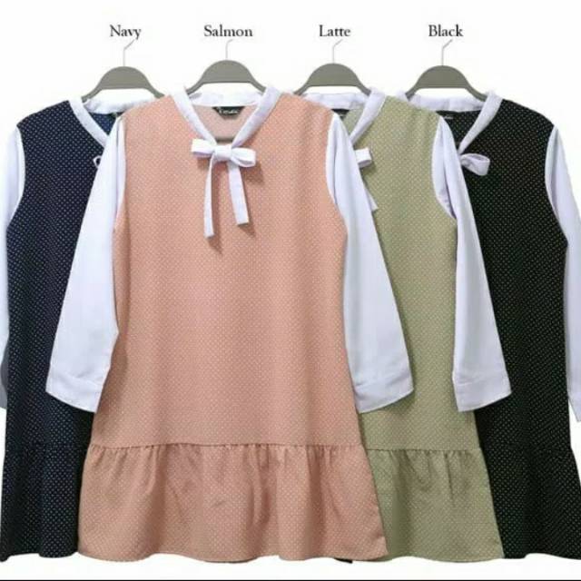 Tunik Muslim - Tali dileher untuk pita