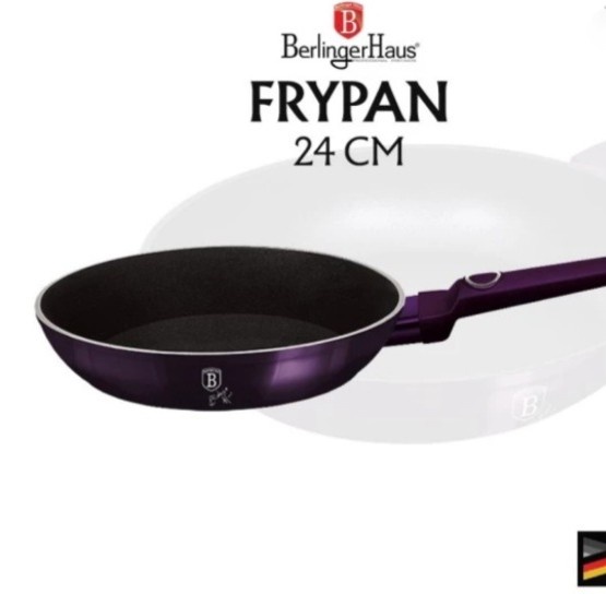 Berlinger Haus Fry Pan Panci Wajan Penggorengan 24Cm Purple Eclipse